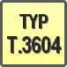 Piktogram - Typ: T.3604